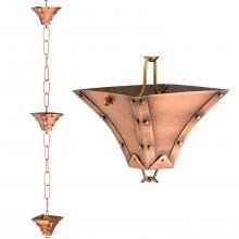 Palazzo 8 1/2 Ft Rain Chain By Good Directions - Pure Copper image