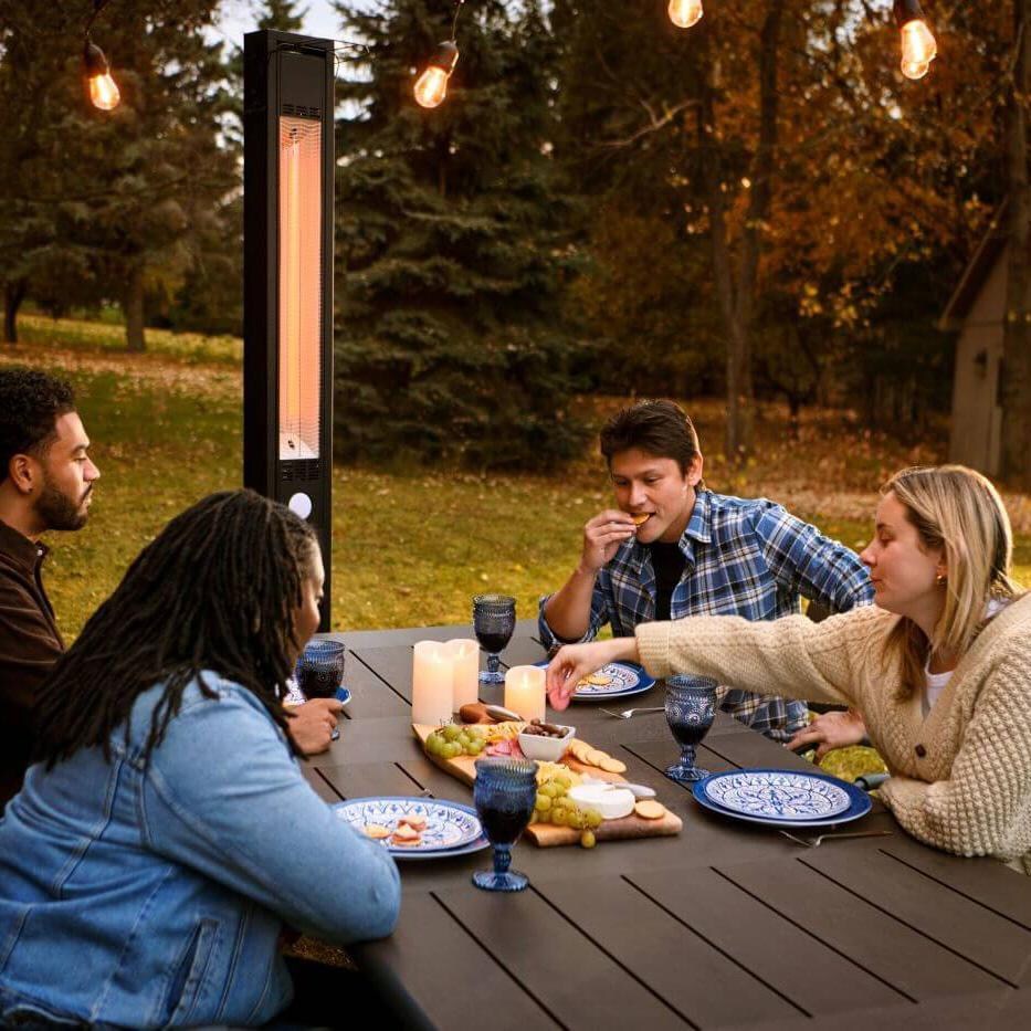 Napoleon NEOFV80IH Phantom Freestanding 1500W Electric Infrared Patio Heater - By Table - Lifestyle thumbnail