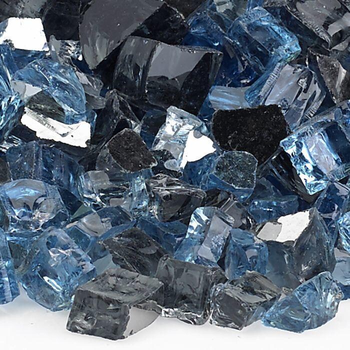 BBQGuys Signature 1/2-in Maui Breeze Reflective Fire Glass - 10 Pounds