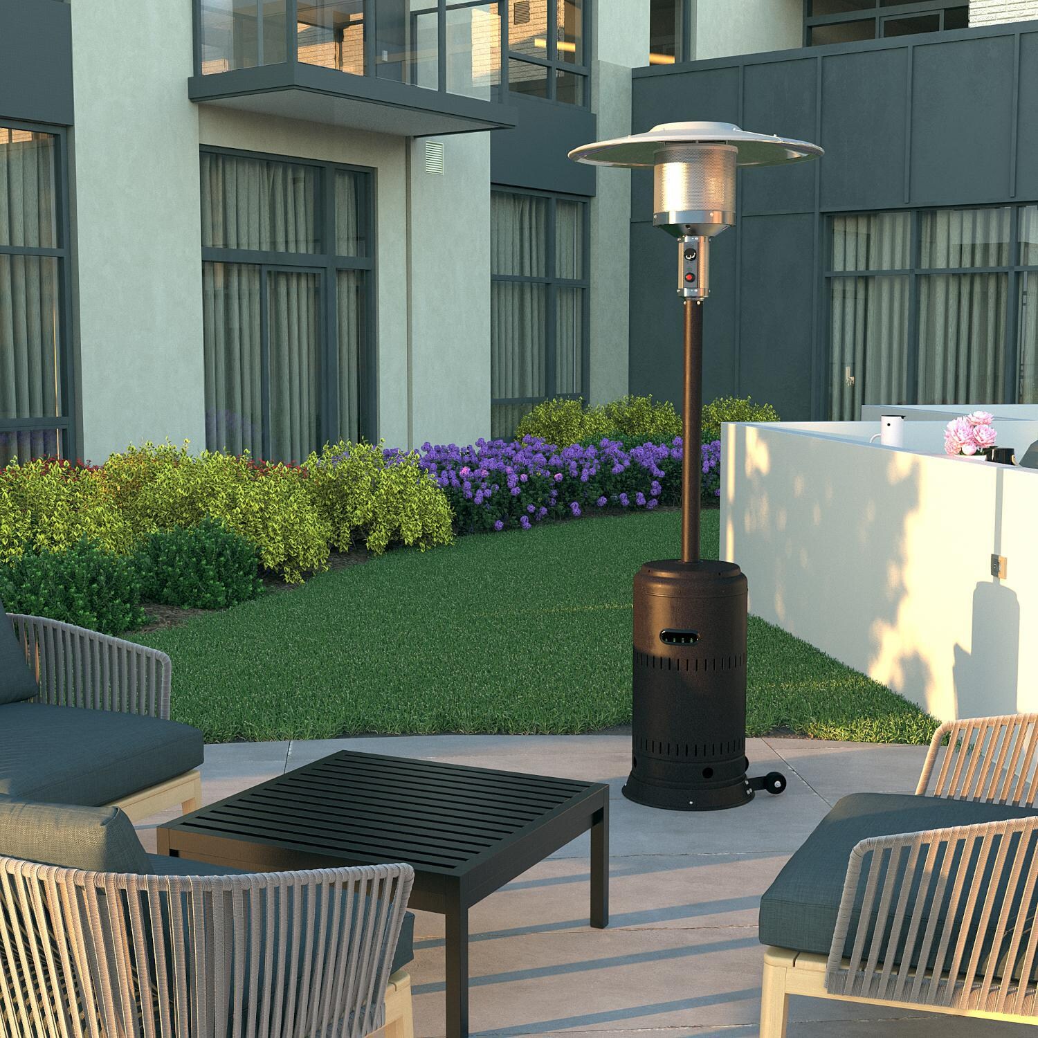 Ultimate Patio 63717 Performance Series 46,000 BTU Propane Gas Patio Heater - Lifestyle thumbnail