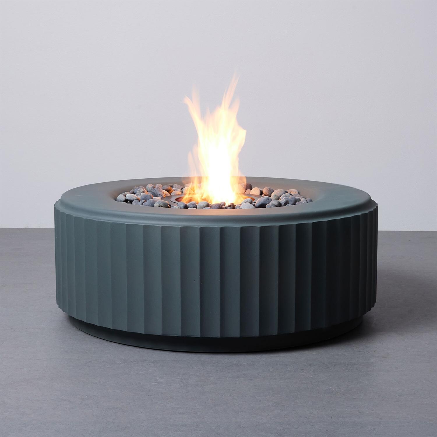 TerraFlame Amani Fluted Fire Pit - Comex Green thumbnail