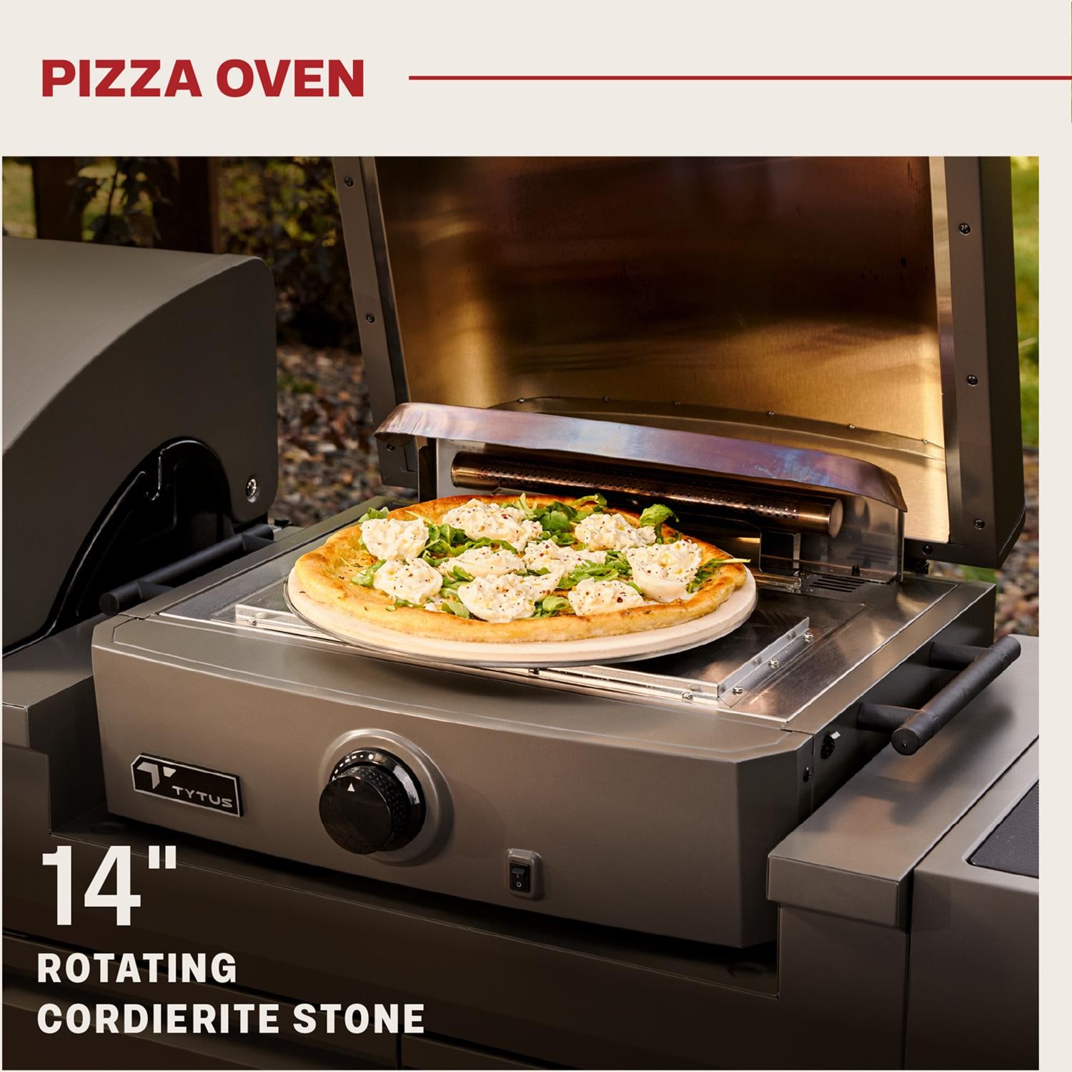 TYTUS TDT-BUN-065 Modular Trio w/ 4-Burner Gas Grill, Charcoal Grill & Gas Pizza Oven - Pizza Oven Features - Detail thumbnail