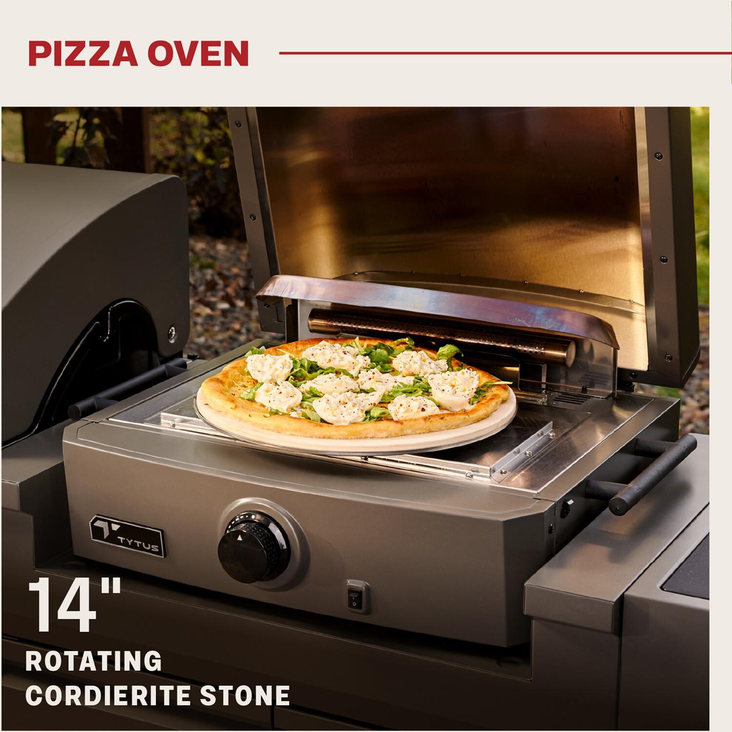 TYTUS TDT-BUN-065 Modular Trio w/ 4-Burner Gas Grill, Charcoal Grill & Gas Pizza Oven - Pizza Oven Features - Detail thumbnail