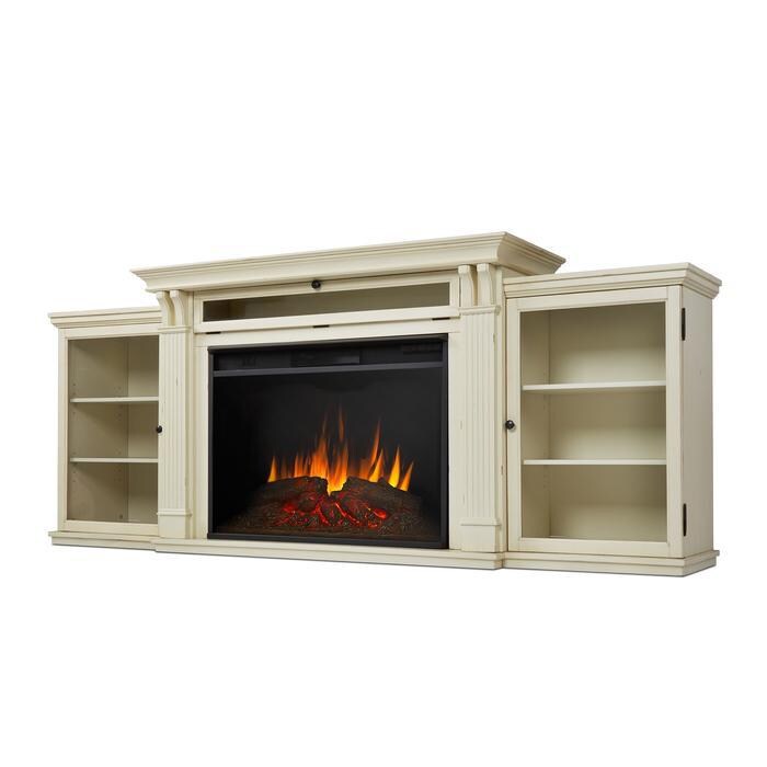 Real Flame 8720E-DSW Tracey Grand 84-Inch Electric Fireplace Entertainment Center - Distressed White thumbnail