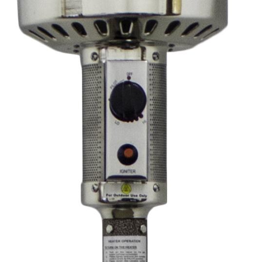 AZ Patio Heaters 41,000 BTU Propane Gas Patio Heater With Table - Controls thumbnail