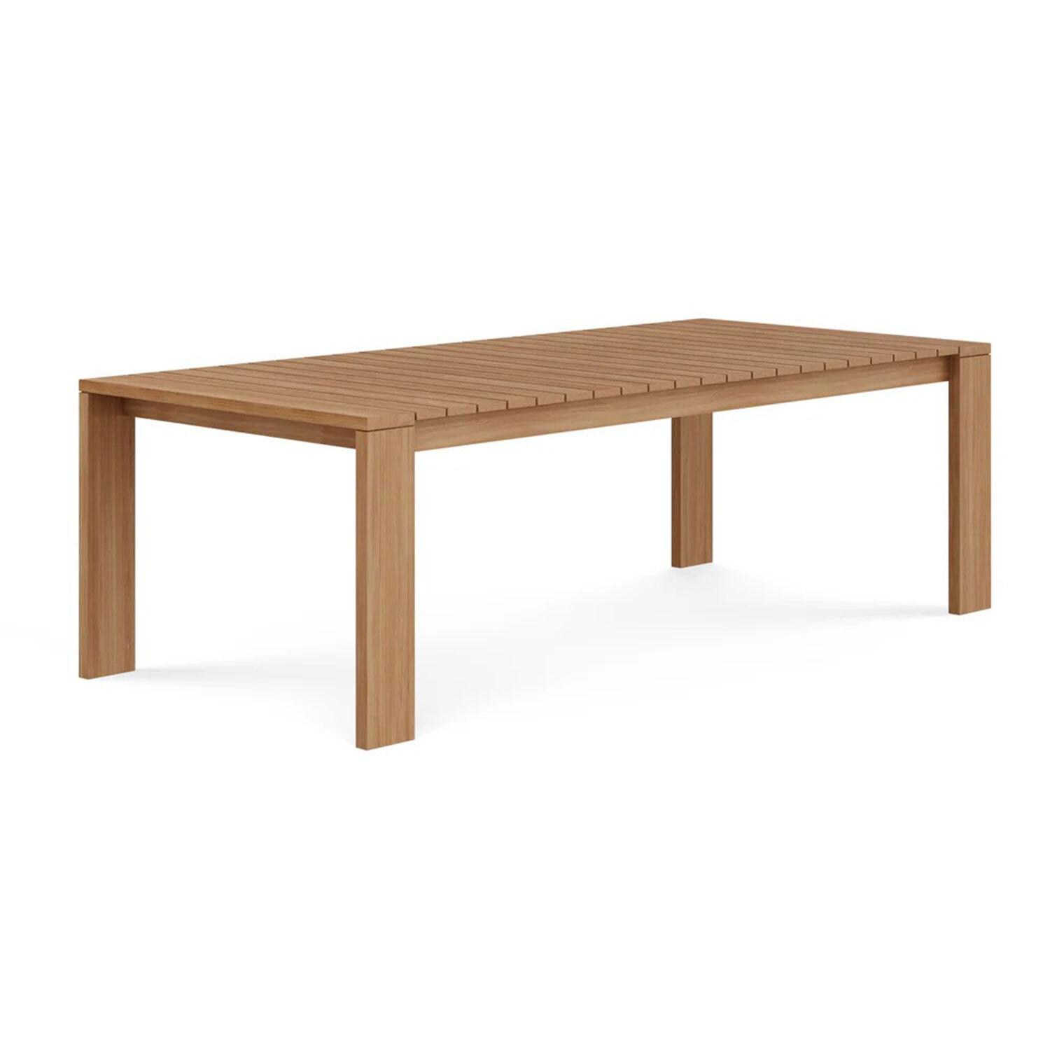 Bellawood 96 Inch Teak Rectangle Dining Table by Lakeview Outdoor Designs - Angled - White Background thumbnail