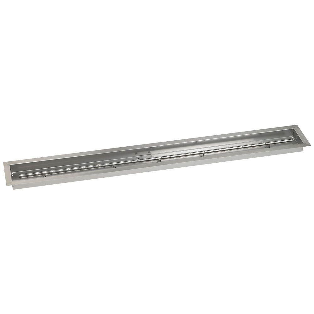BBQGuys Signature SS-LCB-60-LP 60 X 6-Inch Stainless Steel Linear Drop-In Fire Pit Pan W/ Built-In Propane Gas H-Burner thumbnail