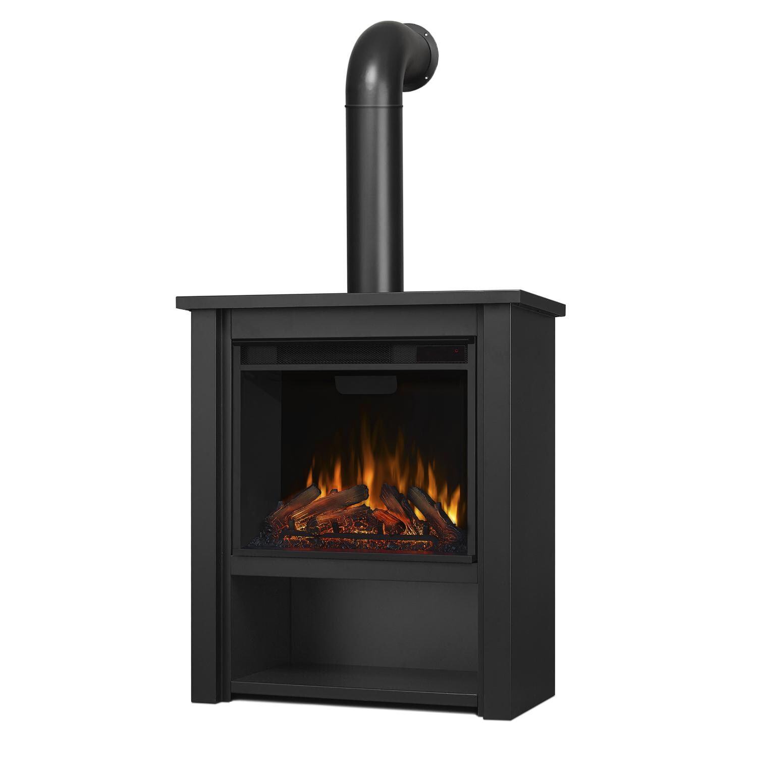 Real Flame 5005E-BK Hollis 32-Inch Electric Fireplace W/ Flue - Black thumbnail