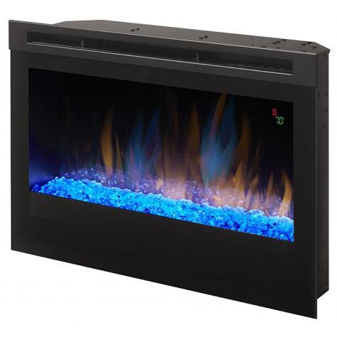 DFR2551G - 25-Inch Electric Firebox - Acrylic Ice Embers - Blue Flames and Blue Glass thumbnail