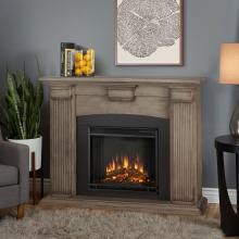 Real Flame Adelaide 51-Inch Electric Fireplace With Mantel - Dry Brush White - 7920E-DBW image