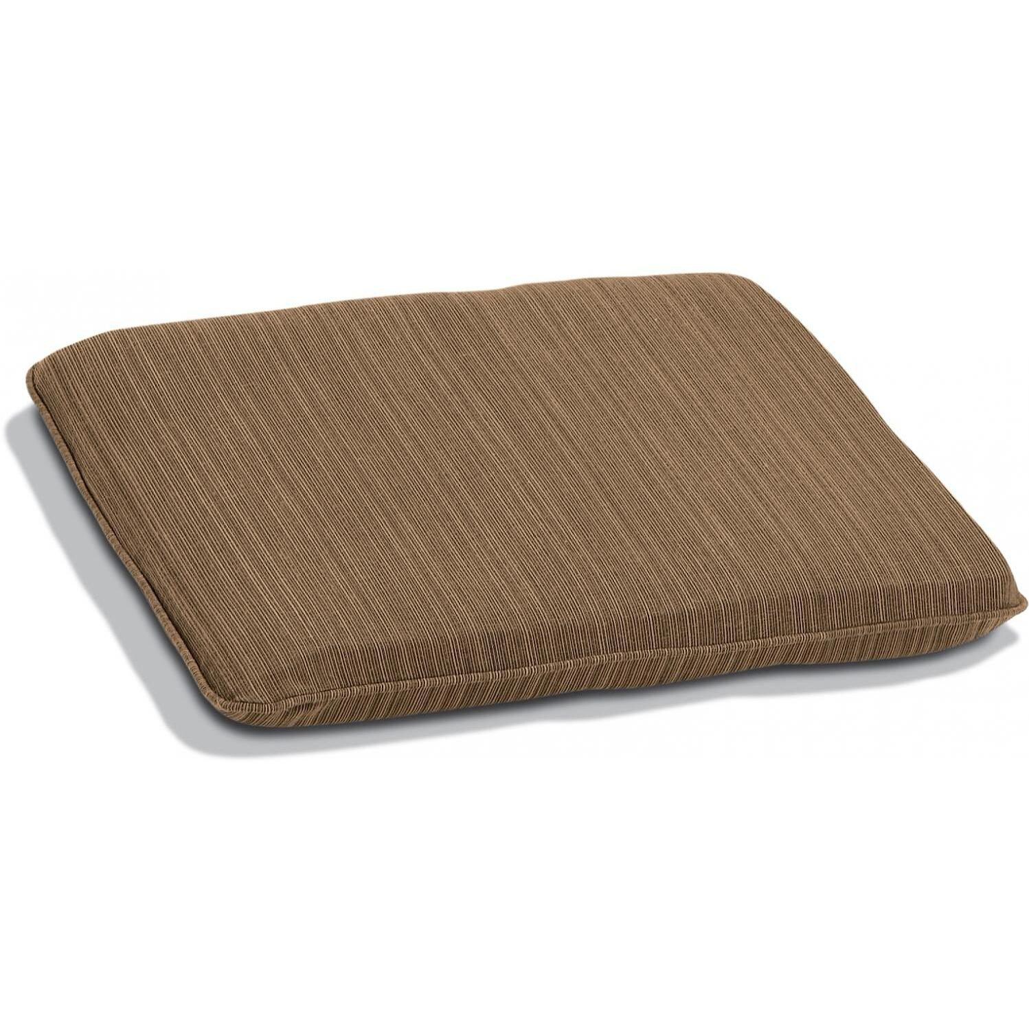 Sunbrella Dupione Walnut 23-Inch Backless Bench Cushion W/ Knife Edge By Oxford Garden