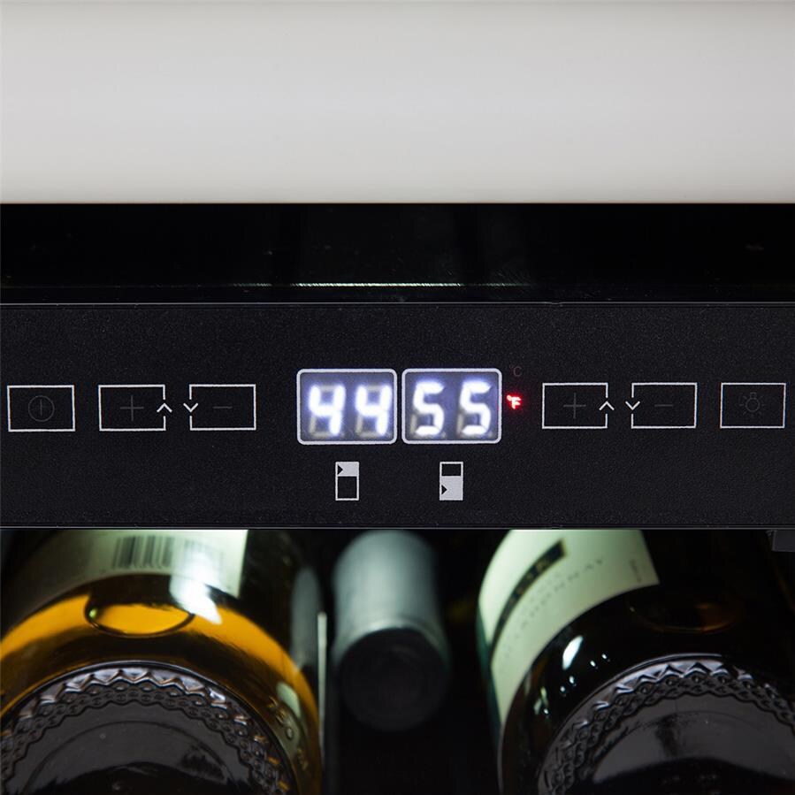 Whynter Elite Bottle Steel Door Dual Zone Built In Wine Refrigerator: Console View thumbnail