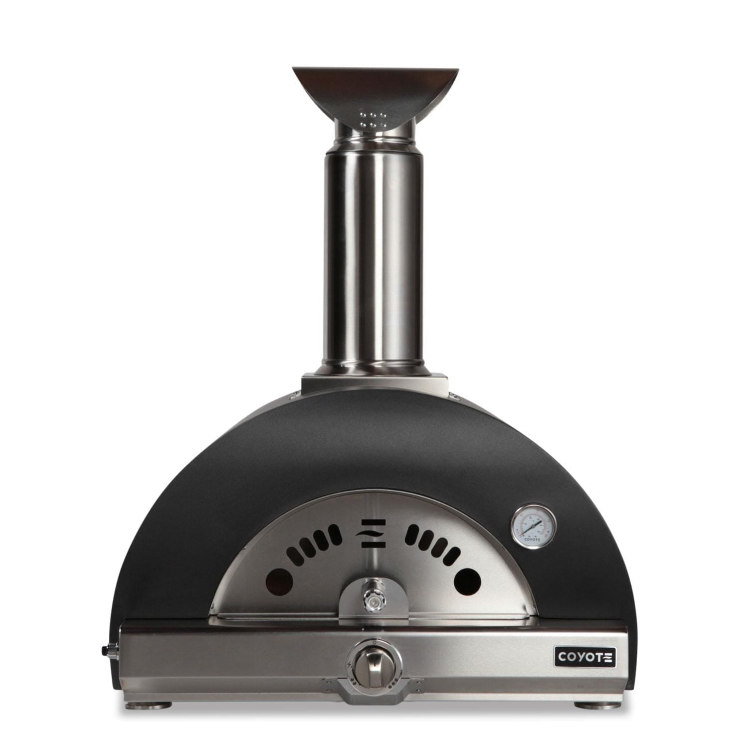Coyote C1PZ30HMBNG 30 Inch Hybrid Natural Gas Pizza Oven - Matte Black - Display - White Background thumbnail