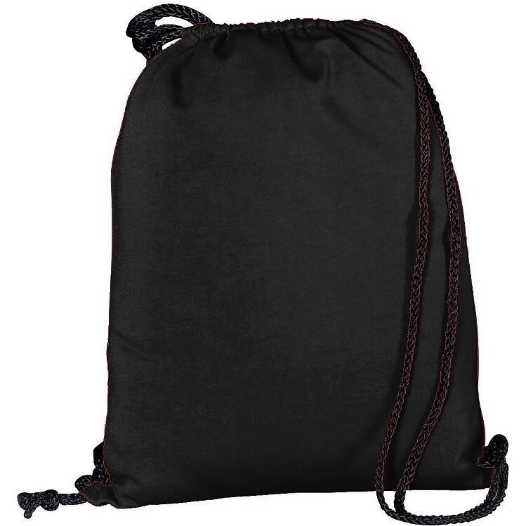 Augusta Athletic Fleece Drawstring Backpack - Black