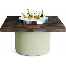 Lynx Sedona 44-Inch Propane Ice N Fire Pit Table - Square - Falcon Gray image