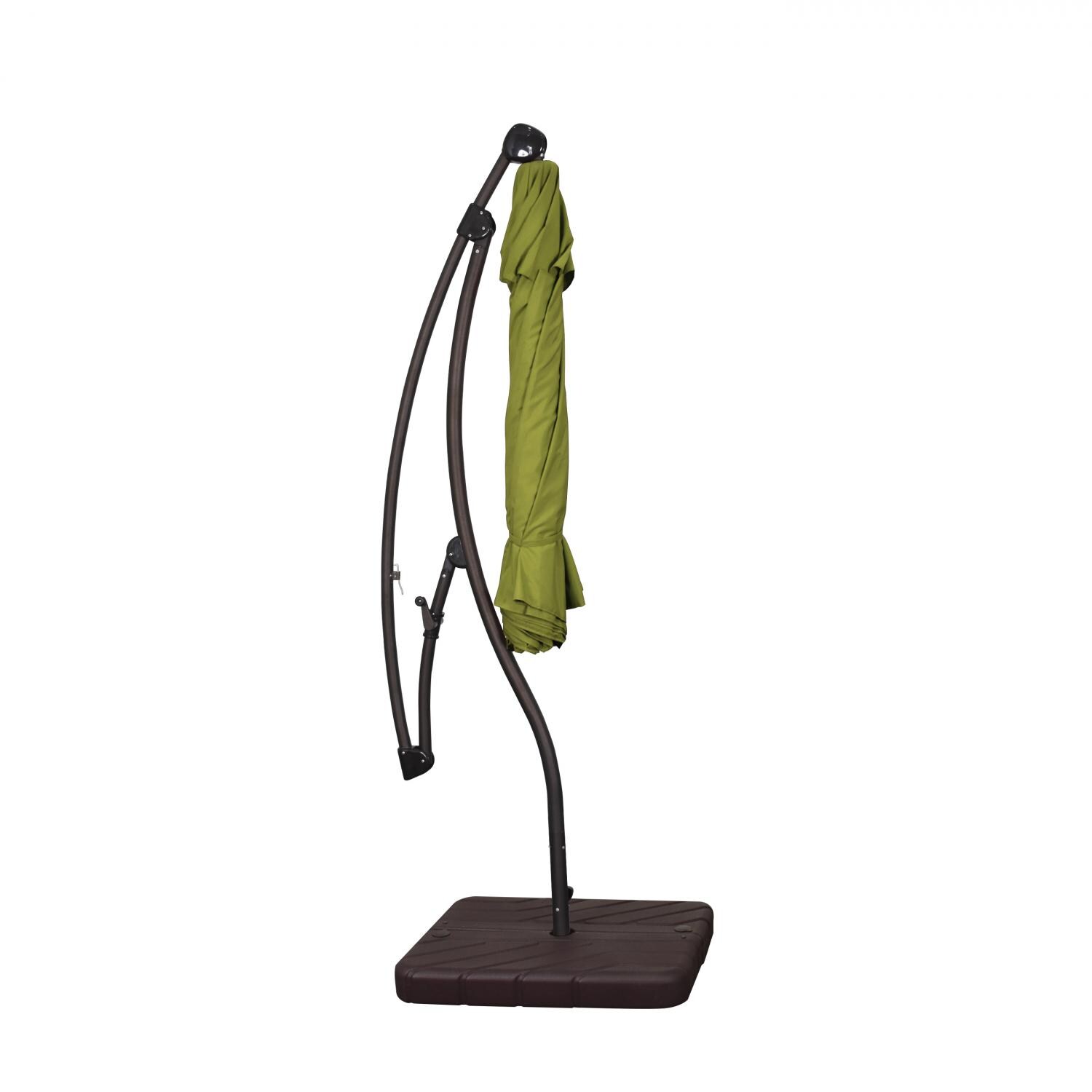 California Umbrella 9 Ft Octagonal Aluminum 2-Way Tilt Cantilever Patio Umbrella W/ Crank Lift & Aluminum Ribs - Closed thumbnail