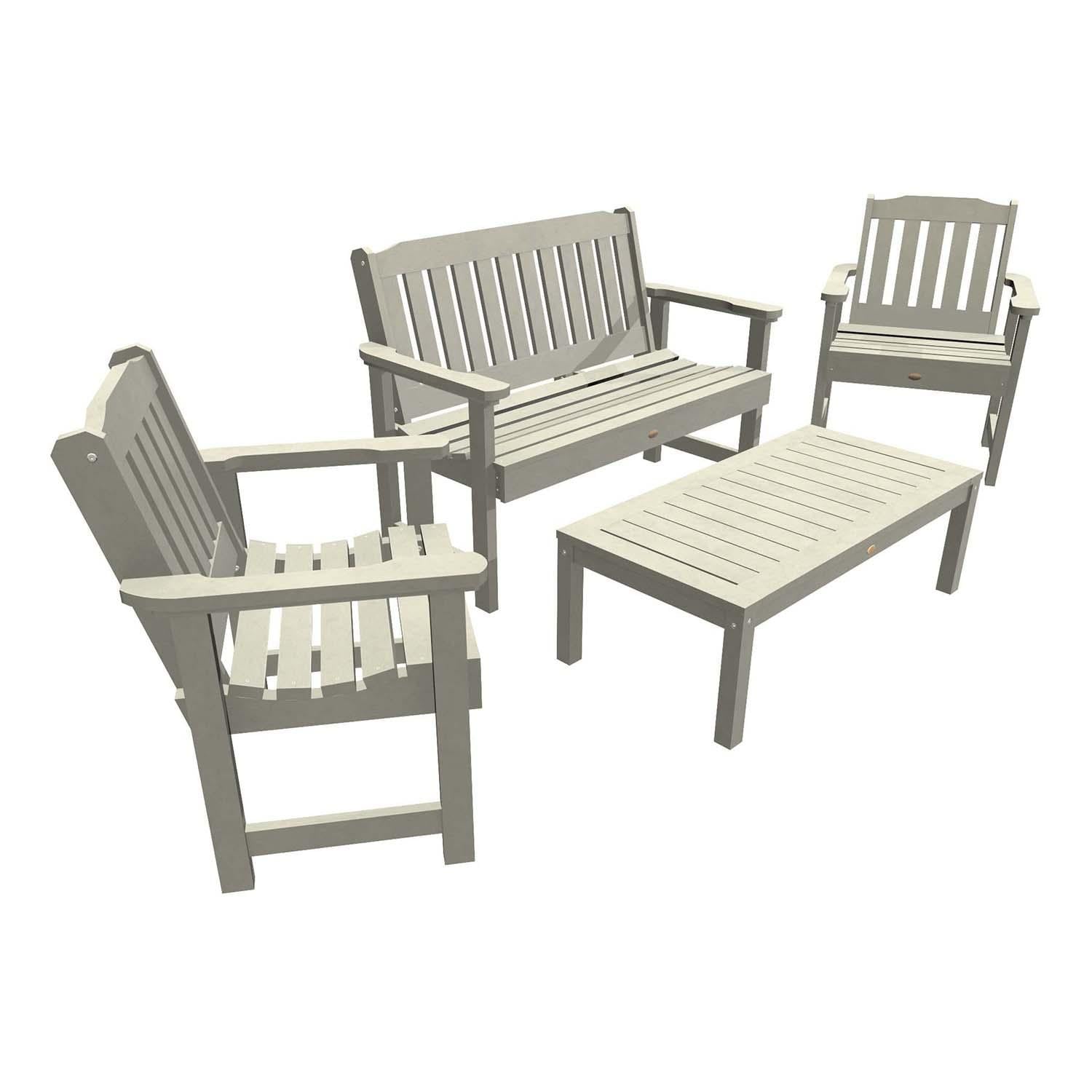 Hart Lane 4 Pc Set Recycled Plastic Seating Set in Harbor Gray by