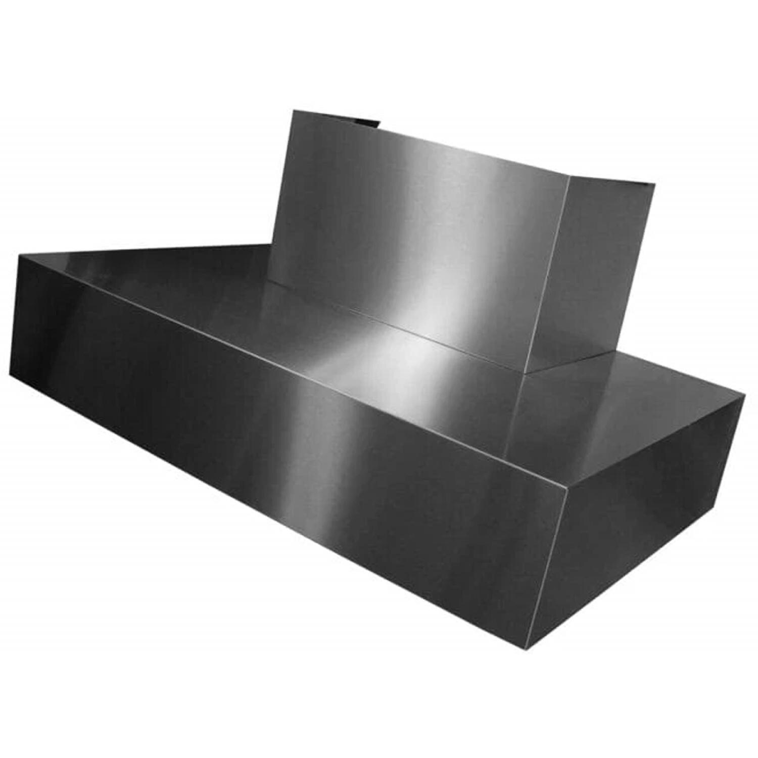 Trade-Wind T7242 42-Inch T-Shaped Outdoor BBQ Wall Hood - Stainless Steel - Hood Only - Angle - White Background thumbnail