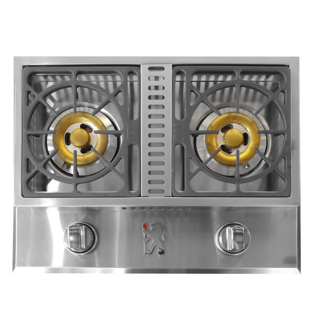 Lion Stainless Steel Drop-In Natural Gas Double Side Burner thumbnail