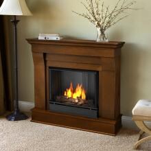 Real Flame Chateau 40-Inch Gel Fireplace With Mantel - Espresso - 5910-E image