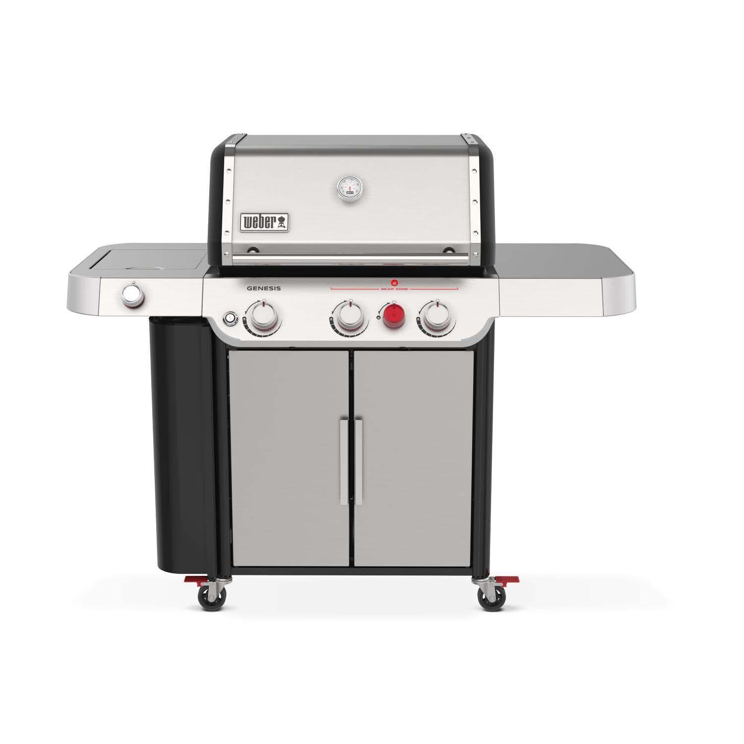 Weber 1500537 GENESIS S-335 Propane Gas Grill in Stainless Steel - White Background thumbnail
