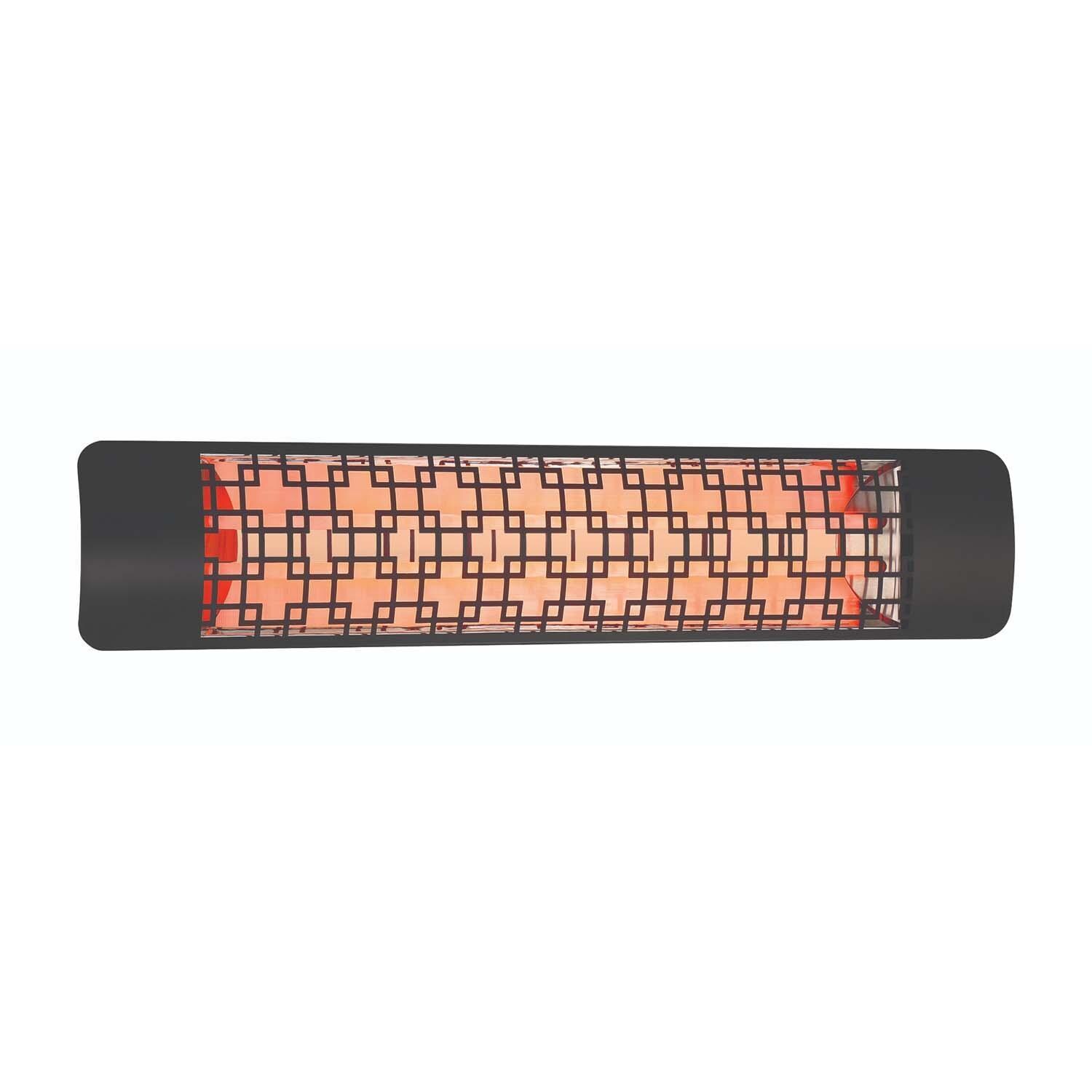 Eurofase EF40208B5 Brix Series 39-Inch 4000 Watt Dual Element 208V Electric Infrared Patio Heater - Black - On - White Background thumbnail