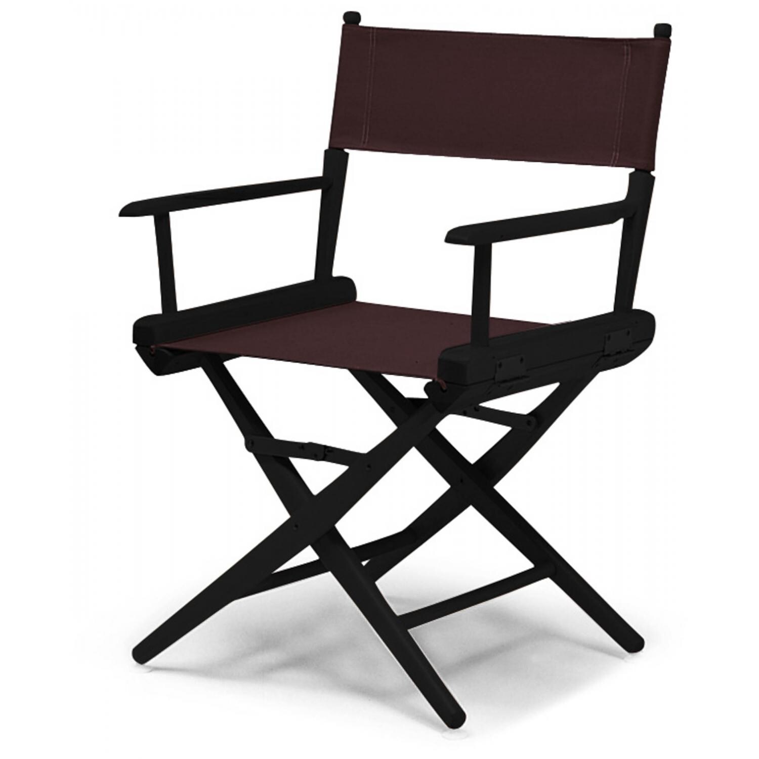 World Famous Dining Height Director Chair By Telescope Casual - Black/Brown