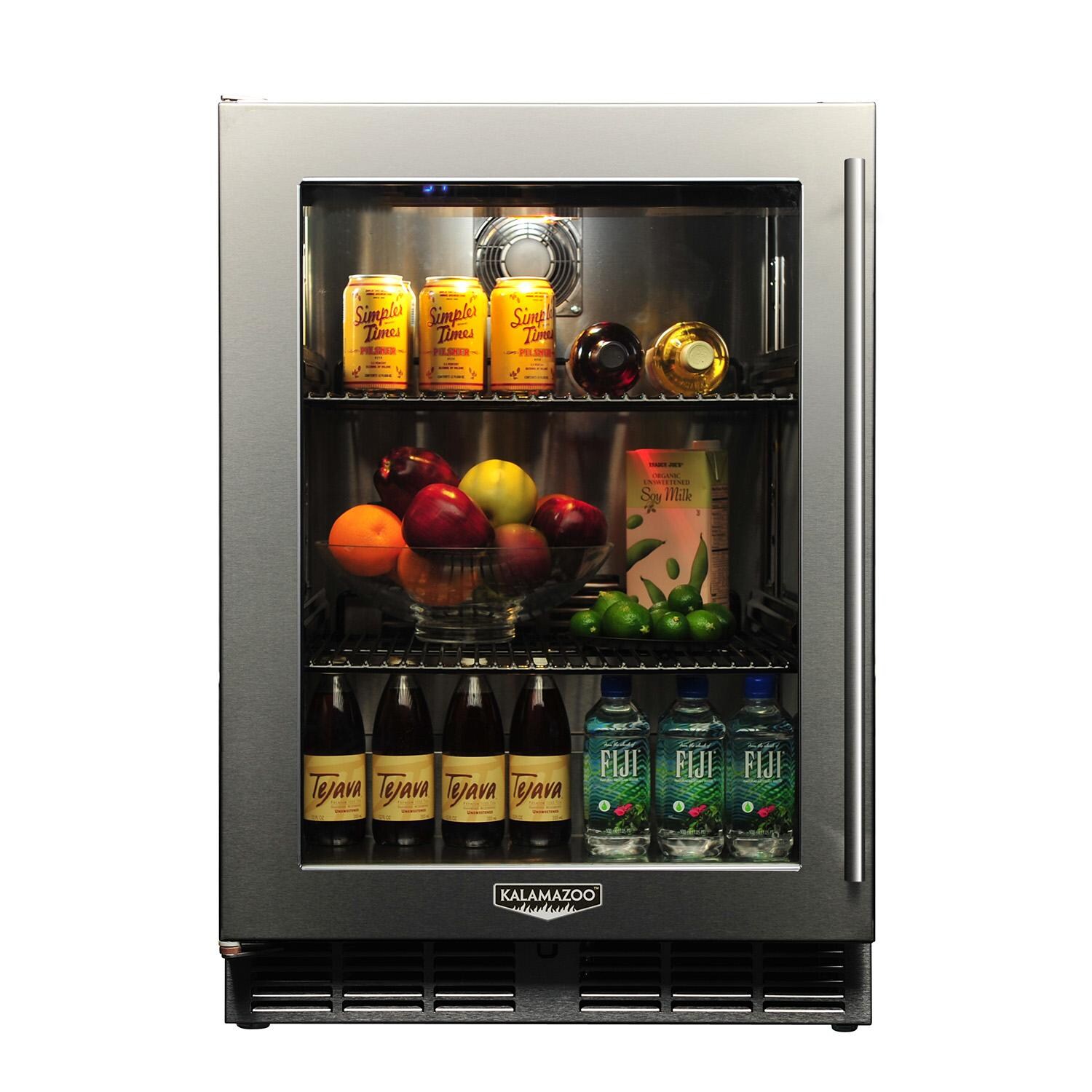 Kalamazoo K-HP24RO-4-3LL-M6 Signature 24 Inch Outdoor Refrigerator - Glass Door - Left Hinge - Lock - Marine-Grade thumbnail