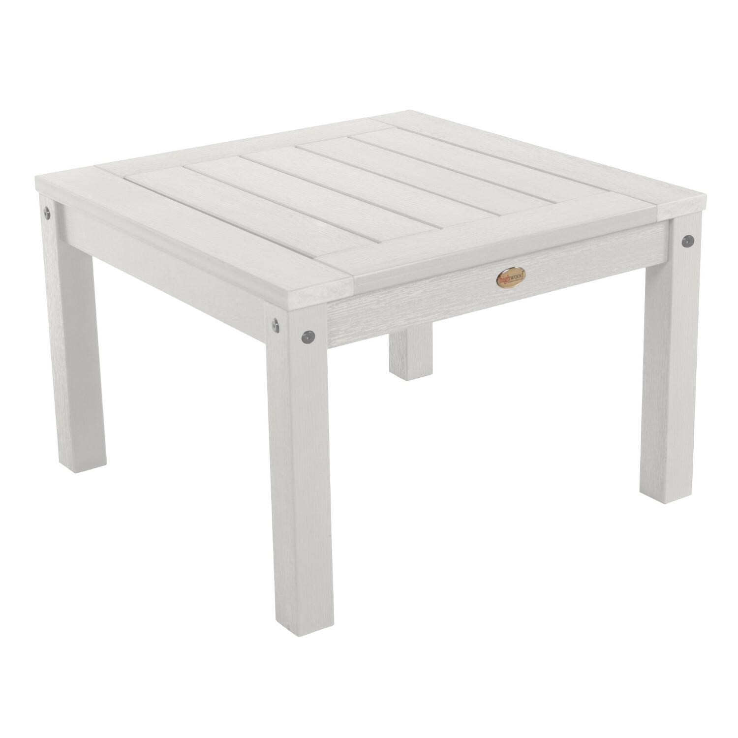 Lakeview Adirondack Side Table - White - On White thumbnail