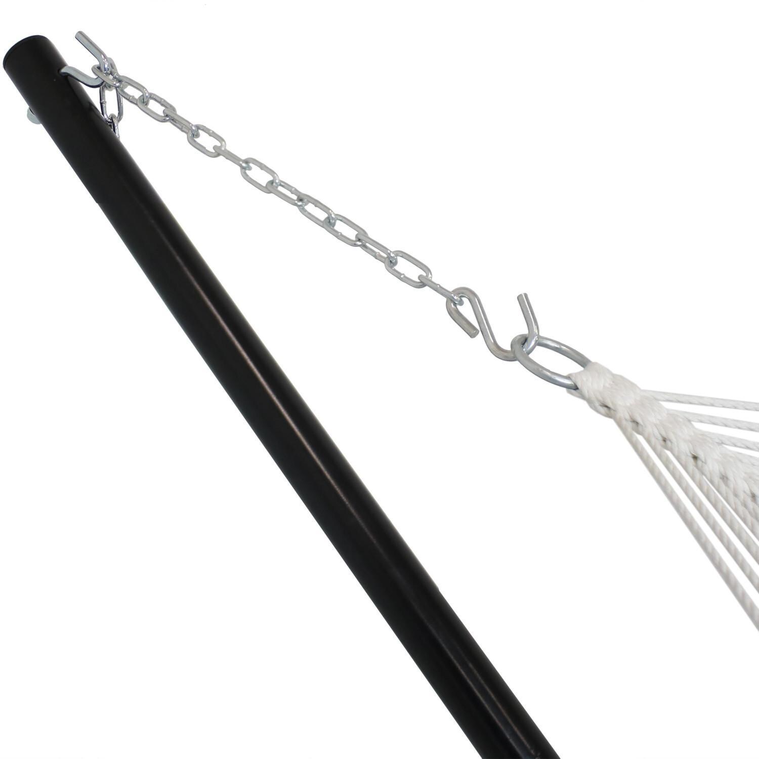 Ultimate Patio Heavy-Duty Steel Beam Hammock Stand - Black - Chain Assembly thumbnail