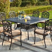 Darlee Florence 9 Piece Cast Aluminum Patio Dining Set - Antique Bronze
