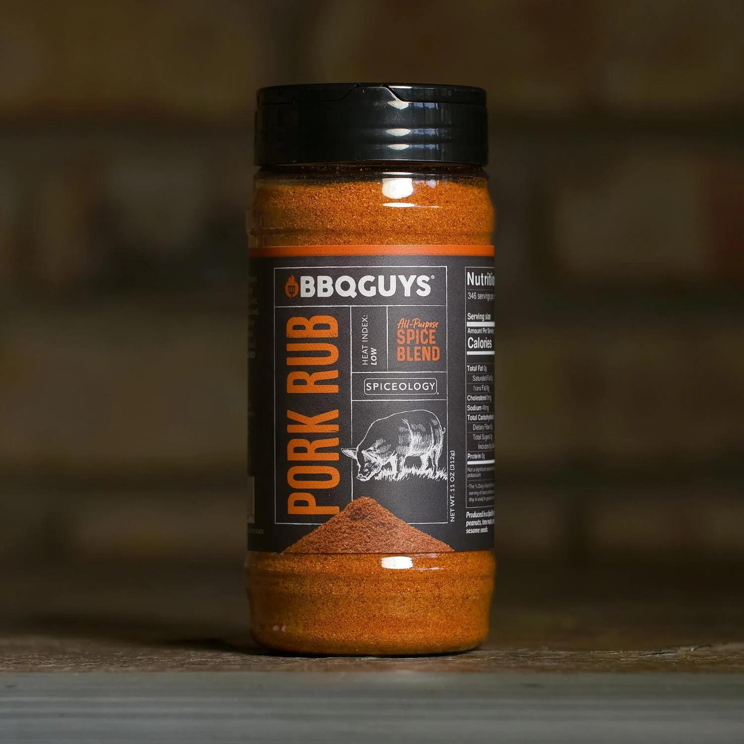 BBQGuys Signature x Spiceology BBQ-RB-PR-16 Pork Rub - 11 Oz. thumbnail