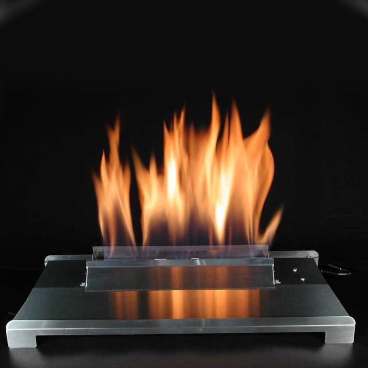 Rasmussen 24-Inch Platinum ALTERNA See-Thru FireGlitter Set With Vent Free Stainless Steel Chassis Burner - Vent Free Stainless Steel Chassis Burner thumbnail