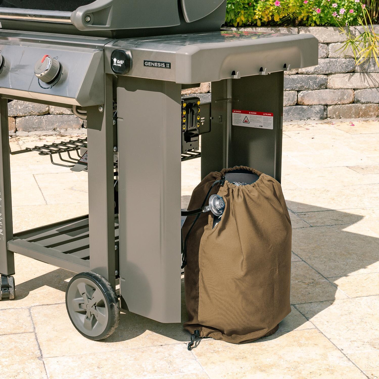 Signature Series Propane Tank Cover by BBQGuys - Lifestyle thumbnail