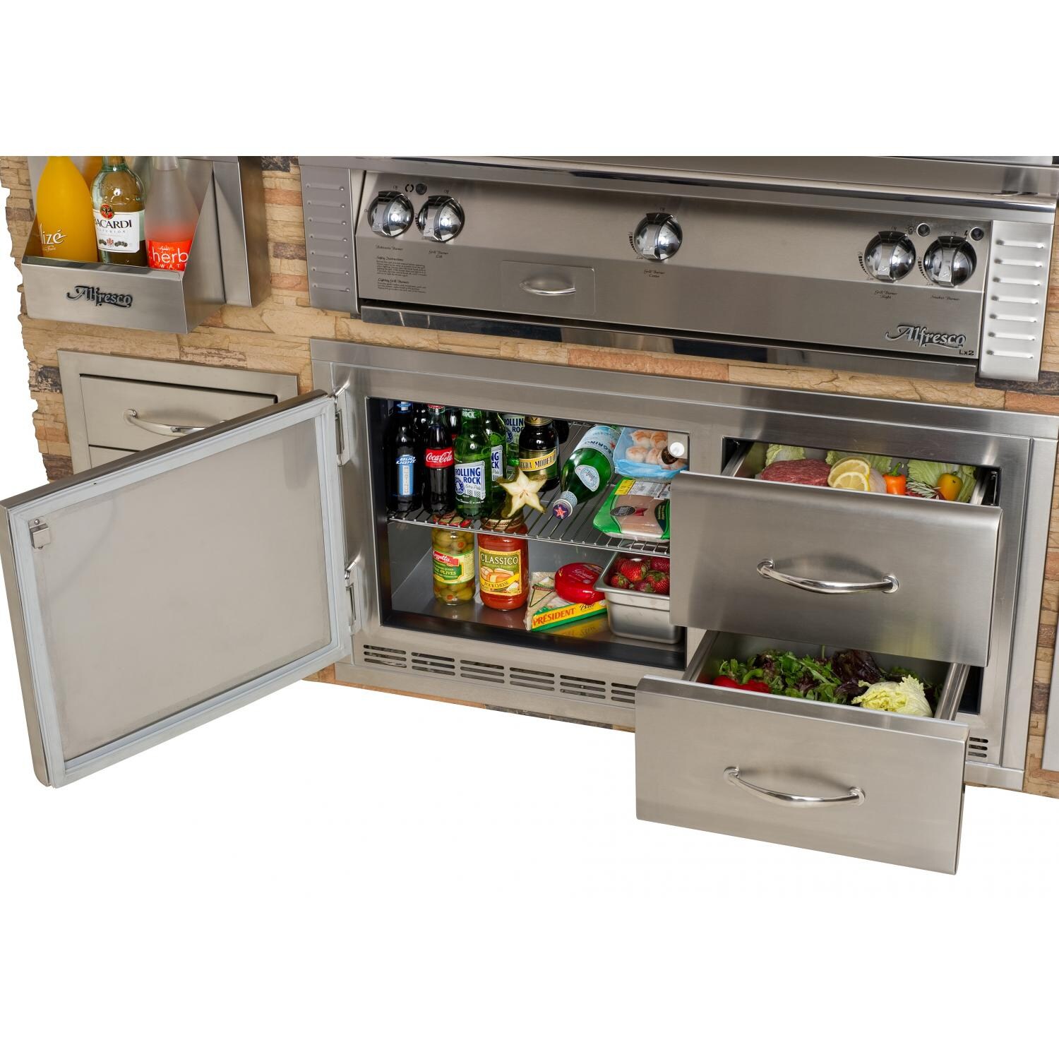 Alfresco 42Inch 9.0 Cu. Ft. Outdoor Rated Refrigerated ARFG