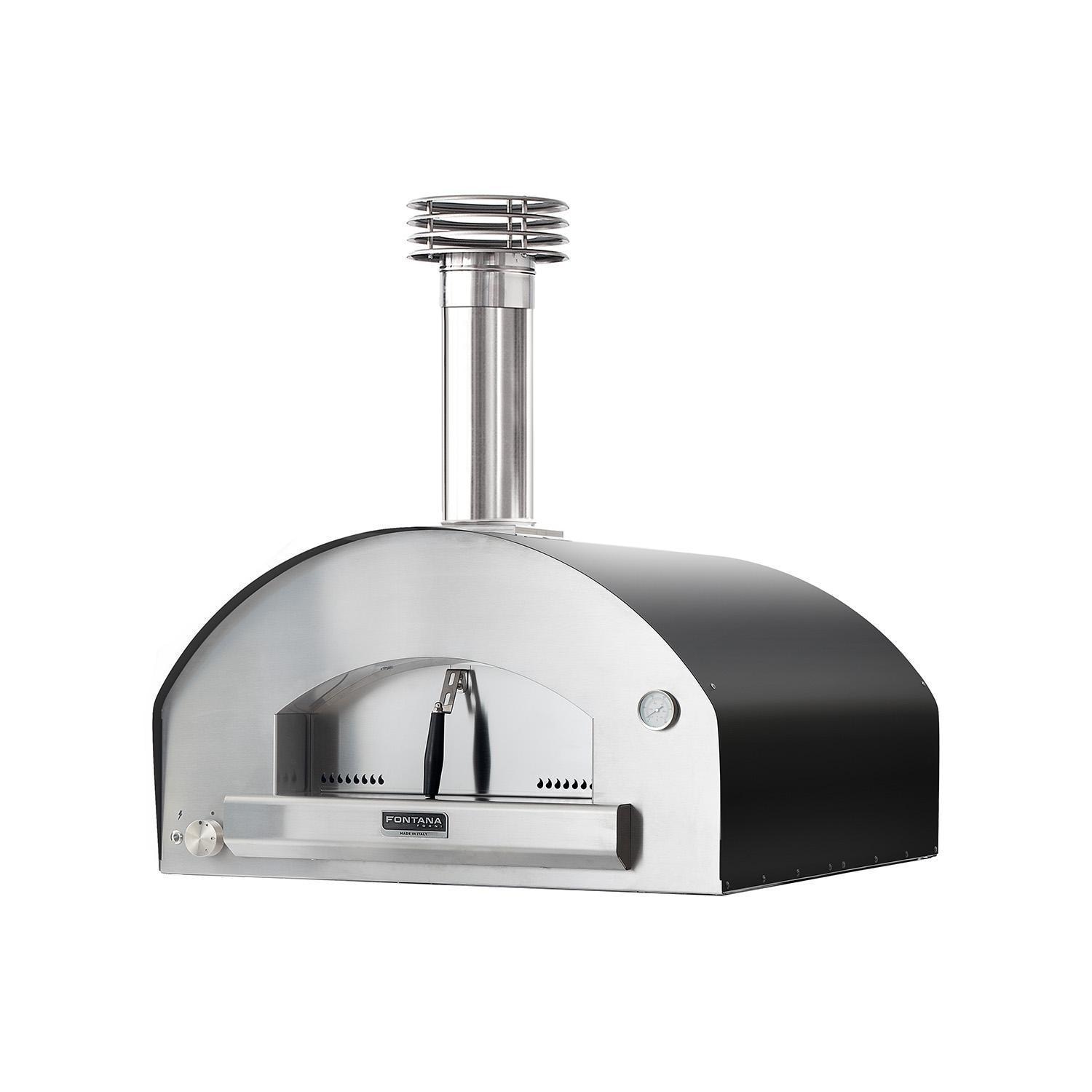Fontana Forni FTROM-H-A Roma Hybrid Pizza Oven - Anthracite - Oven - White Background thumbnail