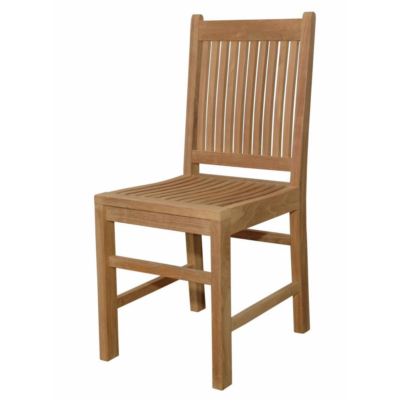 Anderson Teak Saratoga Teak Patio Dining Chair - Front thumbnail