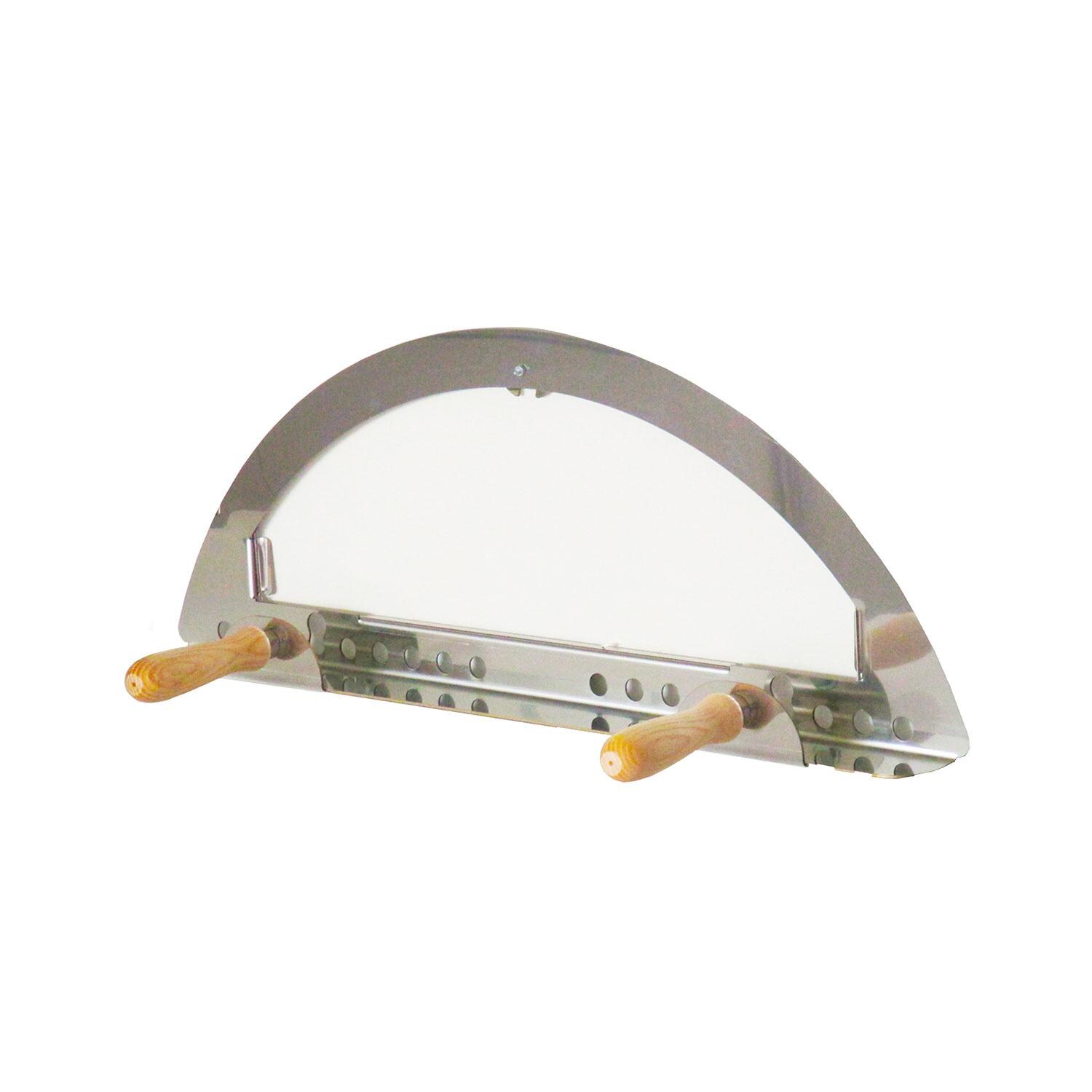 XO Appliance XOPIZZA4GD Optional Glass & Stainless Steel Pizza Oven Door - White Background thumbnail