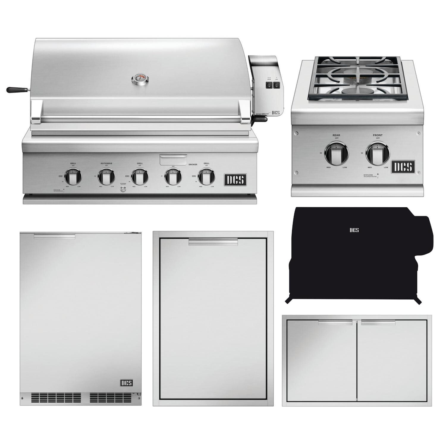 DCS Series 7 6Piece 36Inch Propane Gas Outdoor Kitchen Package BH1