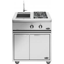 DCS Liberty Propane Gas Double Side Burner And Sink On Cart - BFGC-30BS-L image