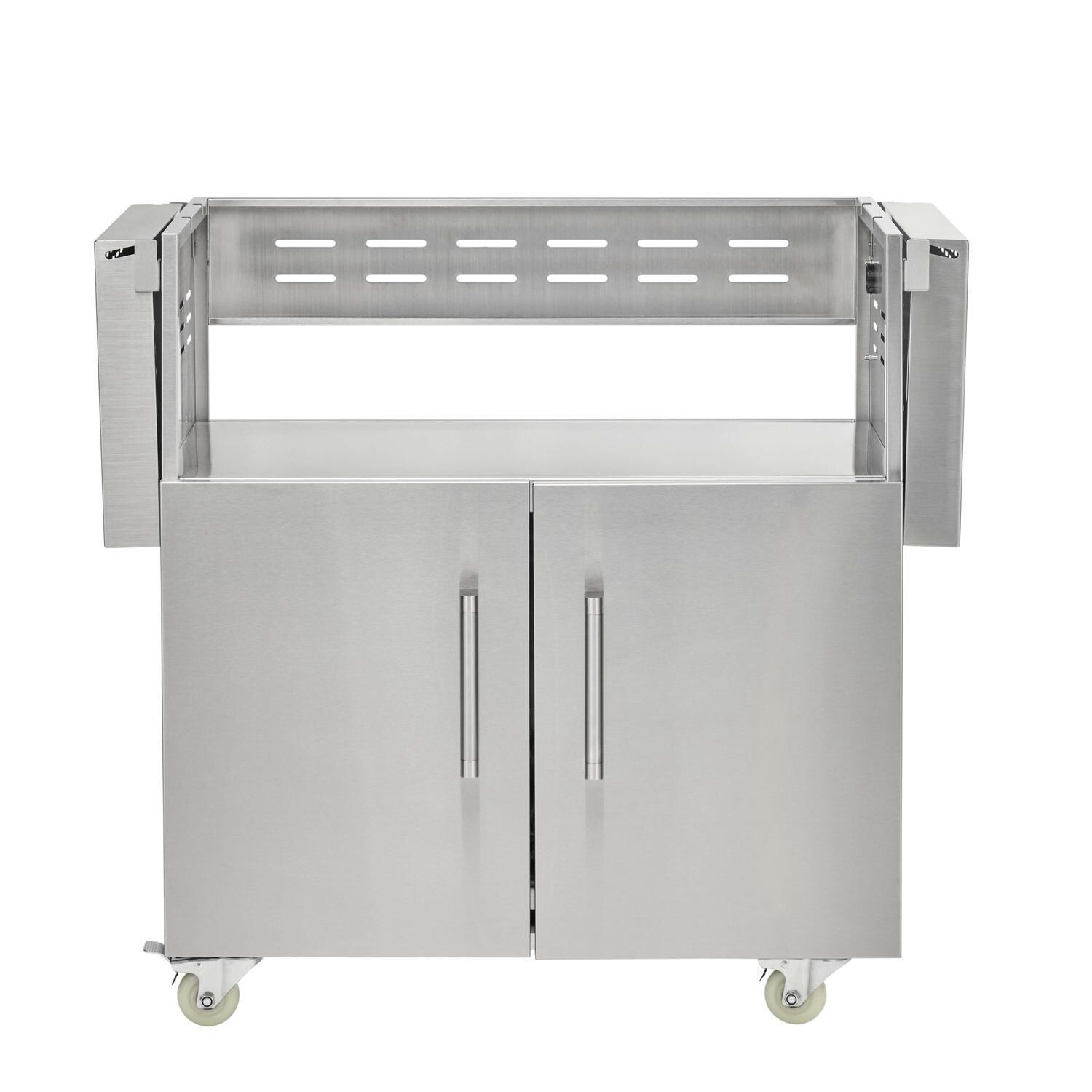 Coyote Outdoor Living Cart for 34 Inch C-Series Grill - Shelves Down - White Background thumbnail
