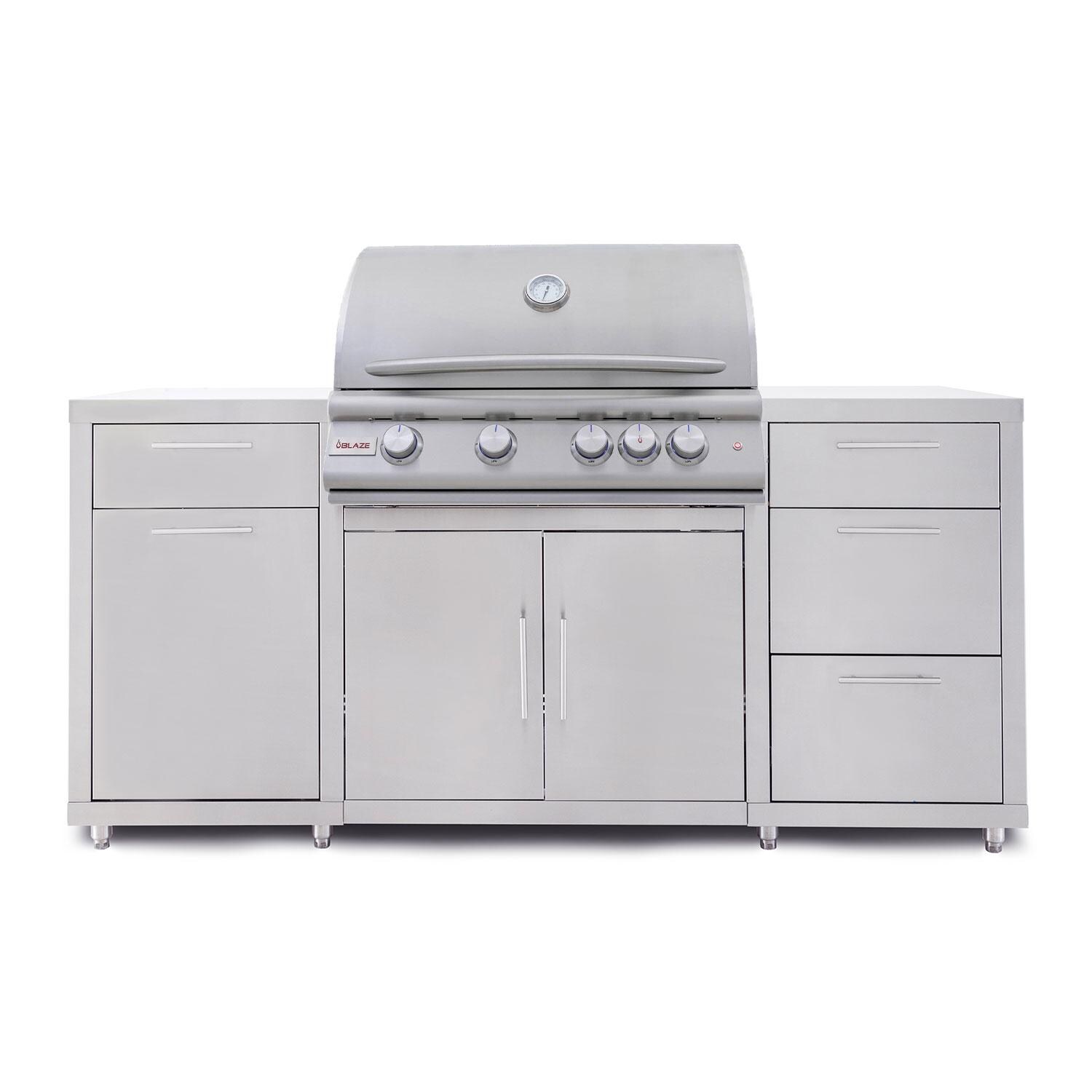 Blaze LTE+ 32-in Propane Grill Center - BLZ-SS-ISLAND-4LTE3-LP