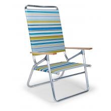 Light N Easy High Boy Folding Aluminum Beach Chair By Telescope Casual - Coastline