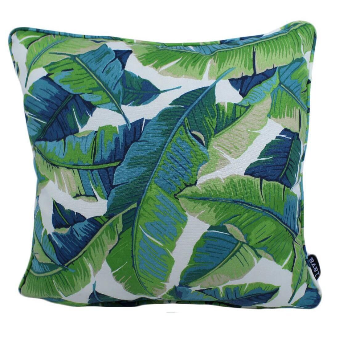 Leaves Outdoor Throw Pillow W Piping By Lava Pillows 17 X 17