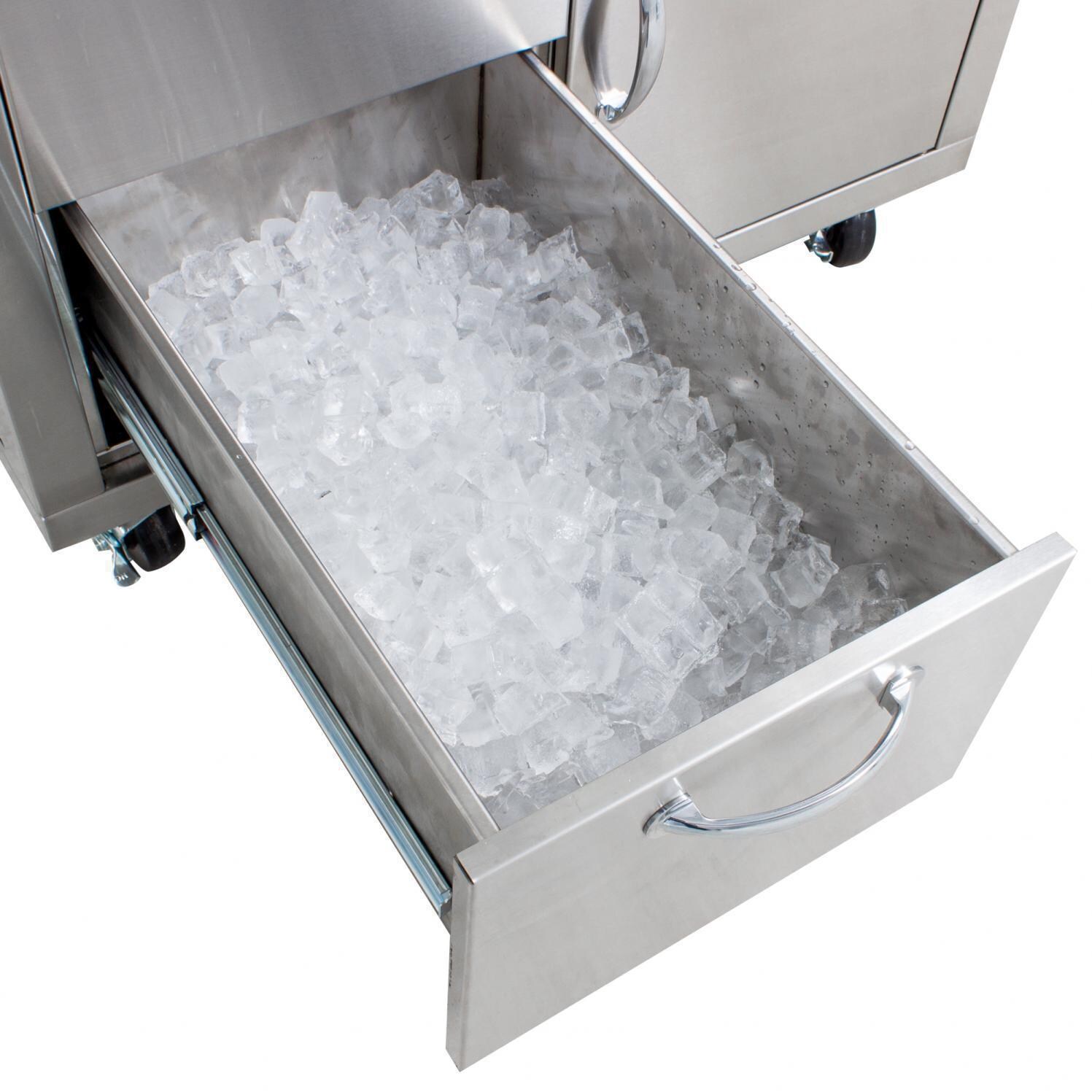 Blaze LTE 30-Inch Natural Gas Griddle On Deluxe Cart - Insulated Drawer with Ice thumbnail
