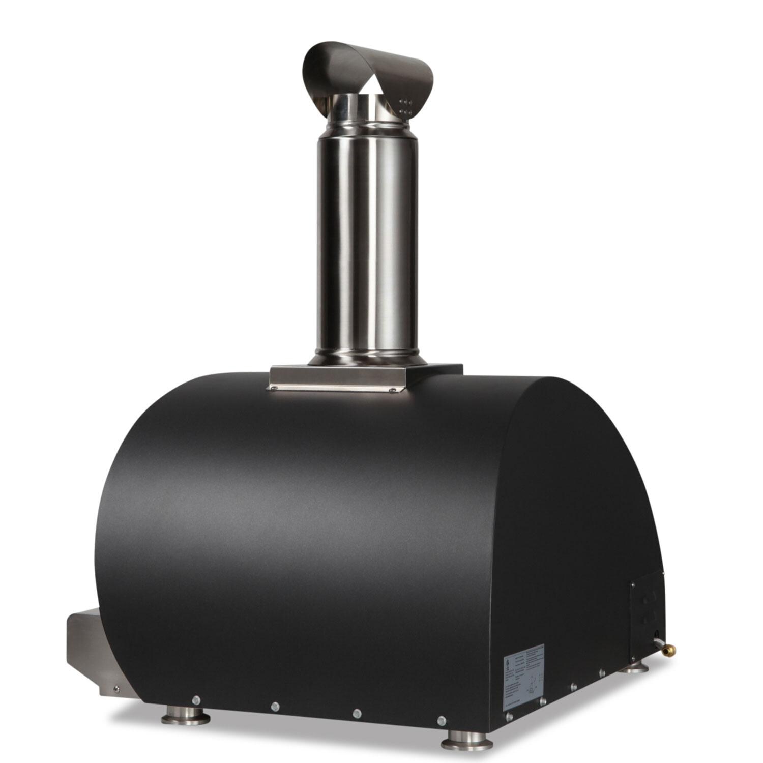 Coyote C1PZ30HMBLP 30 Inch Hybrid Propane Pizza Oven - Matte Black - Side View - White Background thumbnail