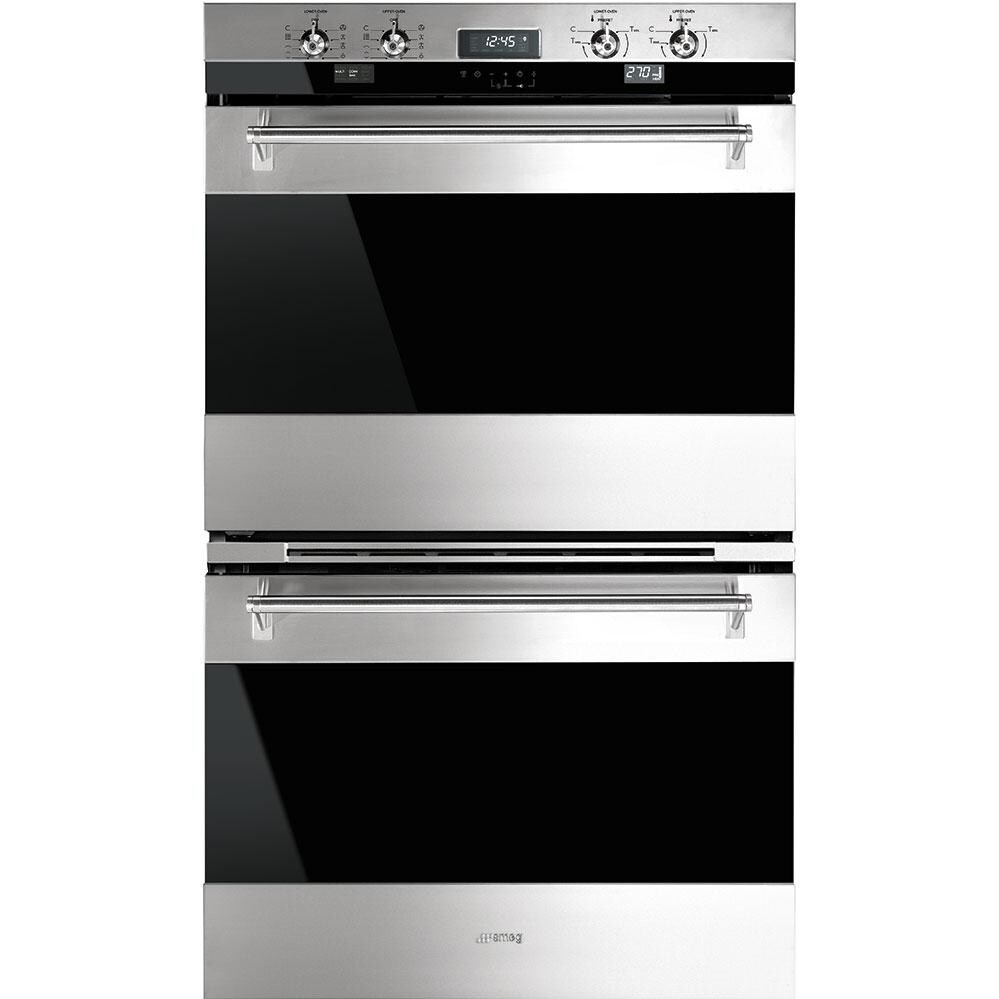 Smeg Classic 30-Inch Double Electric Multifunction Wall Oven - Stainless Steel - DOU330X1 thumbnail