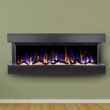 Touchstone Home Products Chesmont 50-Inch Wall Mount Electric Fireplace With Black Mantel - 80034 image