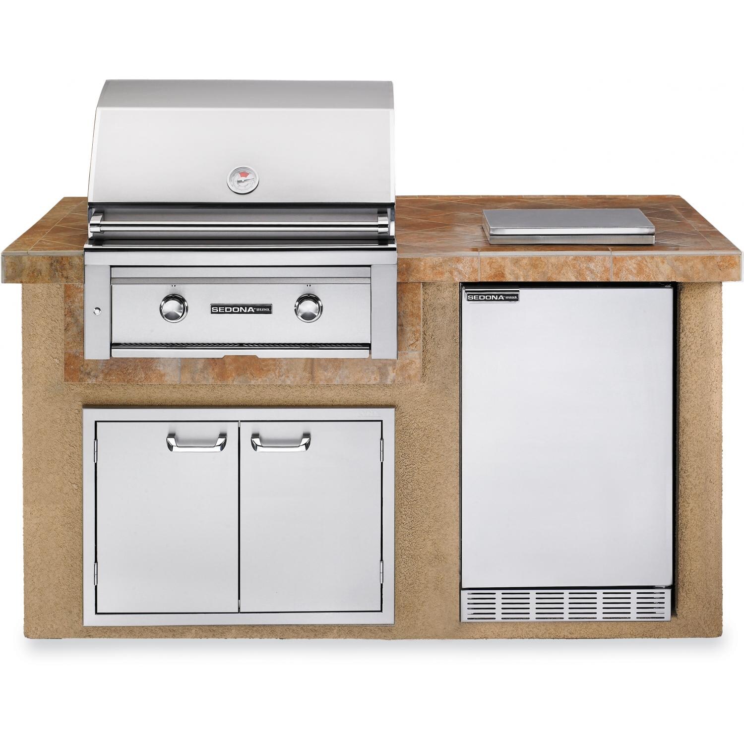 Sedona By Lynx BBQ Island With 30-Inch Propane Gas Grill - Sandalwood thumbnail