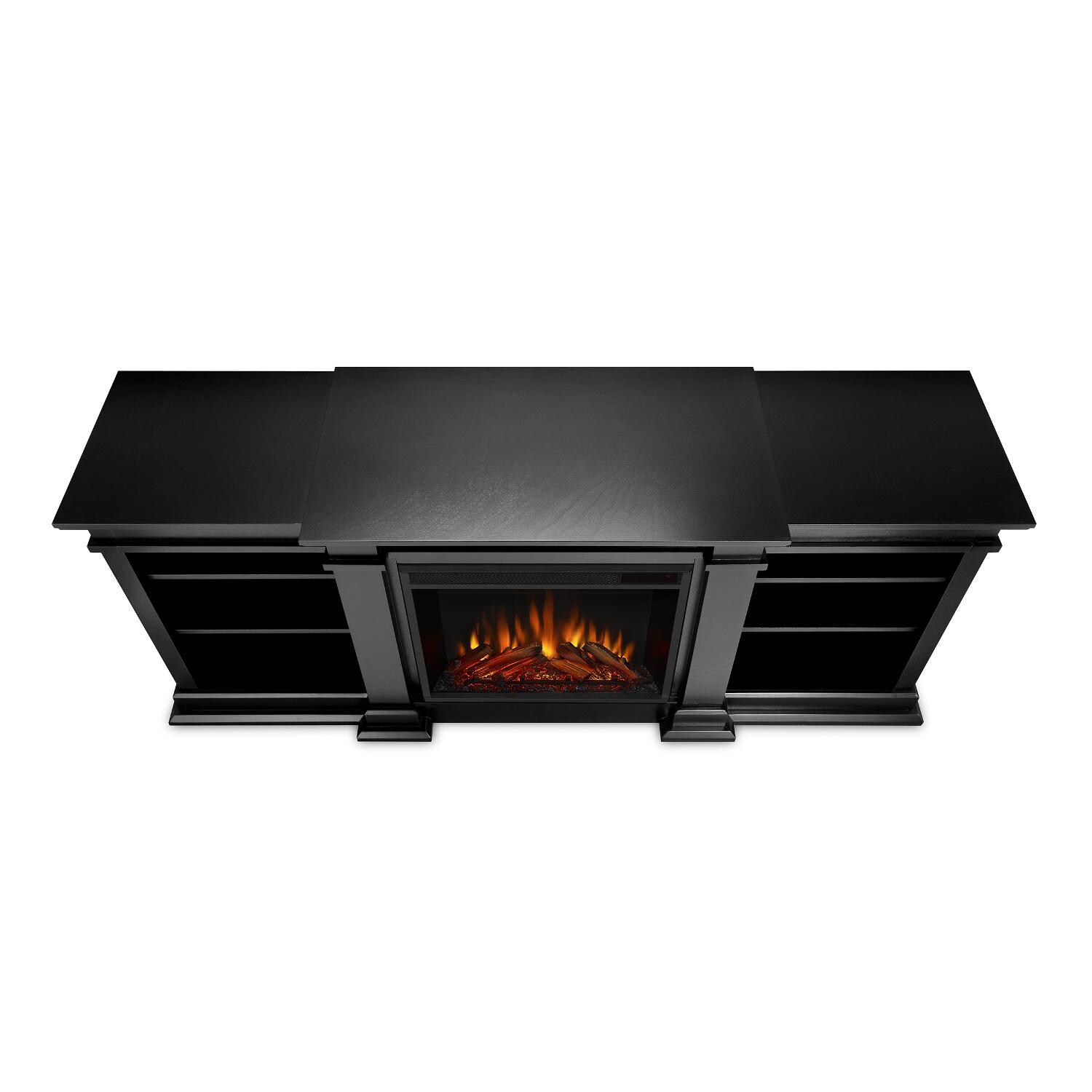 Real Flame - G1200E-B - Fresno 71-Inch Electric Fireplace Entertainment Center - Black - Top View thumbnail